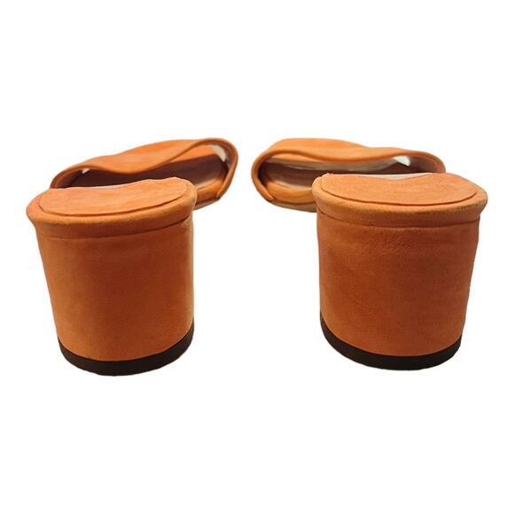 BROTHER VELLIES Solt Slides Guava Orange Suede Sandals Mules Open Toe Leather 7 - Picture 7 of 9